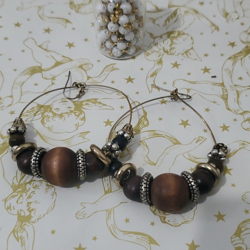Large Hoop Earrings - Picture 3 of 4